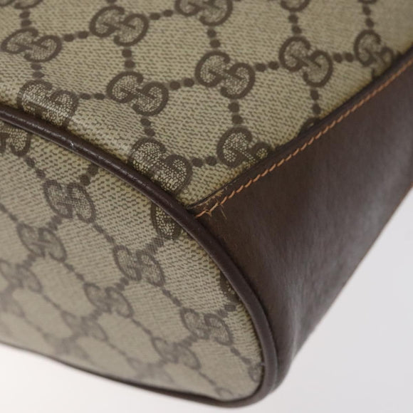 GUCCI GG Supreme Web Sherry Line Shoulder Bag PVC Beige 40 02 081 Auth BD2229