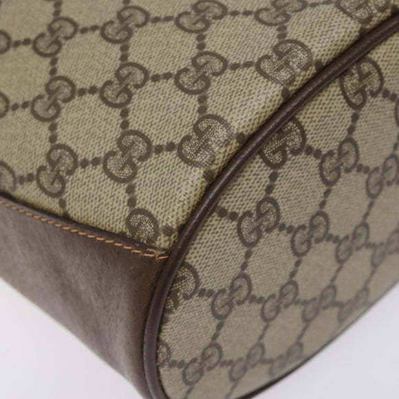 GUCCI GG Supreme Web Sherry Line Shoulder Bag PVC Beige 40 02 081 Auth BD2229