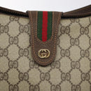 GUCCI GG Supreme Web Sherry Line Shoulder Bag PVC Beige 40 02 081 Auth BD2229-17