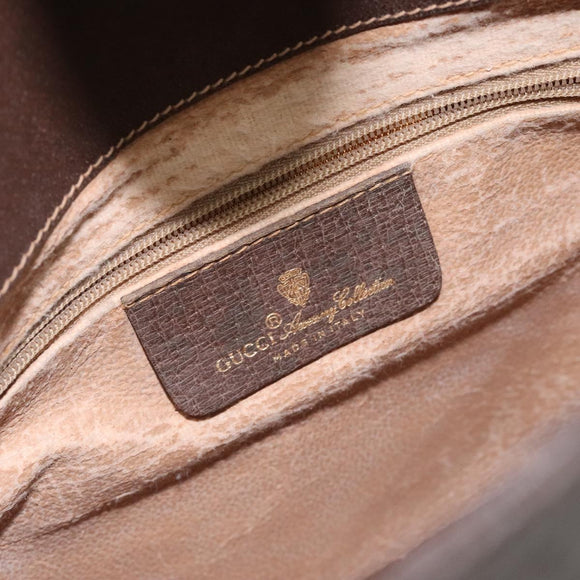 GUCCI GG Supreme Web Sherry Line Shoulder Bag PVC Beige 40 02 081 Auth BD2229