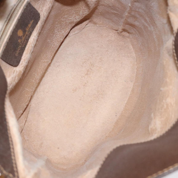 GUCCI GG Supreme Web Sherry Line Shoulder Bag PVC Beige 40 02 081 Auth BD2229