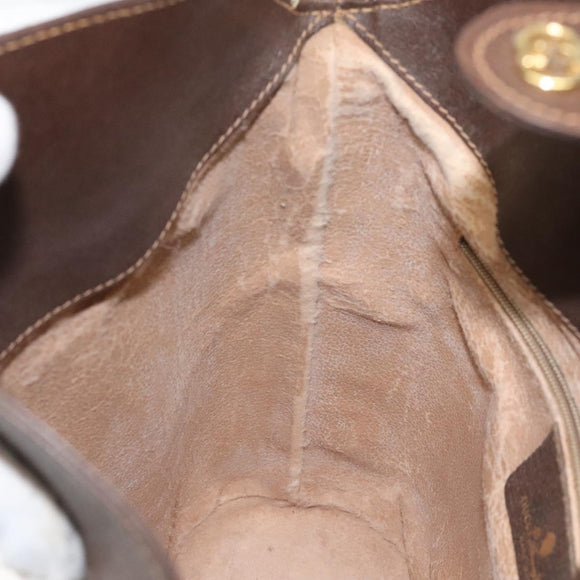 GUCCI GG Supreme Web Sherry Line Shoulder Bag PVC Beige 40 02 081 Auth BD2229