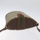 GUCCI GG Supreme Web Sherry Line Shoulder Bag PVC Beige 40 02 081 Auth BD2229-6
