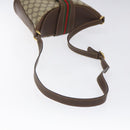 GUCCI GG Supreme Web Sherry Line Shoulder Bag PVC Beige 40 02 081 Auth BD2229-7