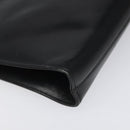 Salvatore Ferragamo Gancini Chain Shoulder Bag Leather Black Gold Auth BD223-15