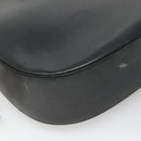 Salvatore Ferragamo Gancini Shoulder Bag Safiano leather Black Auth BD2230-13
