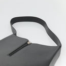 Salvatore Ferragamo Gancini Shoulder Bag Safiano leather Black Auth BD2230-8