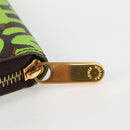 LOUIS VUITTON Monogram Graffiti Zippy Wallet Green M93712 LV Auth BD2242V-8