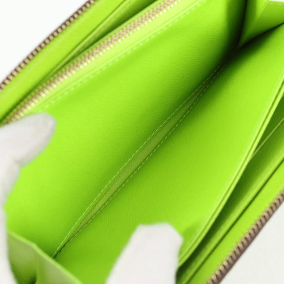 LOUIS VUITTON Monogram Graffiti Zippy Wallet Green M93712 LV Auth BD2242V