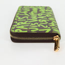 LOUIS VUITTON Monogram Graffiti Zippy Wallet Green M93712 LV Auth BD2242V-3