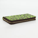 LOUIS VUITTON Monogram Graffiti Zippy Wallet Green M93712 LV Auth BD2242V-5