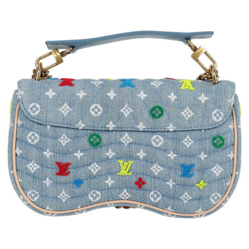 LOUIS VUITTON New Wave Chain Bag MM Hand Bag Light Blue M53692 LV Auth BD2243SM - 0