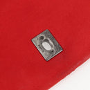 CHANEL Bicolore Chain Shoulder Bag Leather Red CC Auth BD2246V-19