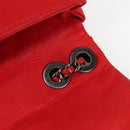 CHANEL Bicolore Chain Shoulder Bag Leather Red CC Auth BD2246V-20