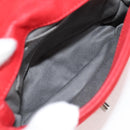 CHANEL Bicolore Chain Shoulder Bag Leather Red CC Auth BD2246V-23