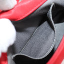 CHANEL Bicolore Chain Shoulder Bag Leather Red CC Auth BD2246V-26