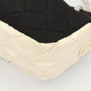 CHANEL Matelasse Chain Shoulder Bag Nylon Black Silver CC Auth BD2249-15