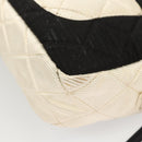 CHANEL Matelasse Chain Shoulder Bag Nylon Black Silver CC Auth BD2249-17