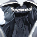 CHANEL Matelasse Chain Shoulder Bag Nylon Black Silver CC Auth BD2249-20