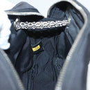 CHANEL Matelasse Chain Shoulder Bag Nylon Black Silver CC Auth BD2249-21