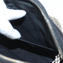 CHANEL Matelasse Chain Shoulder Bag Nylon Black Silver CC Auth BD2249-22