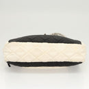 CHANEL Matelasse Chain Shoulder Bag Nylon Black Silver CC Auth BD2249-5
