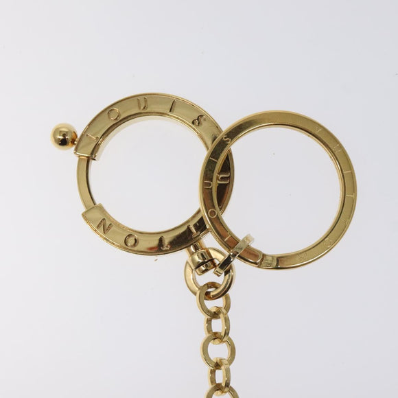 LOUIS VUITTON Porte Cles Swing Schlüsselhalter Metall Gold M65997 LV Auth BD2258