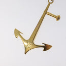 LOUIS VUITTON Porte Cles Marina Key Holder Charm Gold Tone M66141 LV Auth BD2263-2