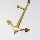 LOUIS VUITTON Porte Cles Marina Key Holder Charm Gold Tone M66141 LV Auth BD2263-3