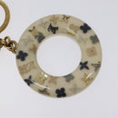 LOUIS VUITTON Porte Cles Marina Key Holder Charm Gold Tone M66141 LV Auth BD2263-4
