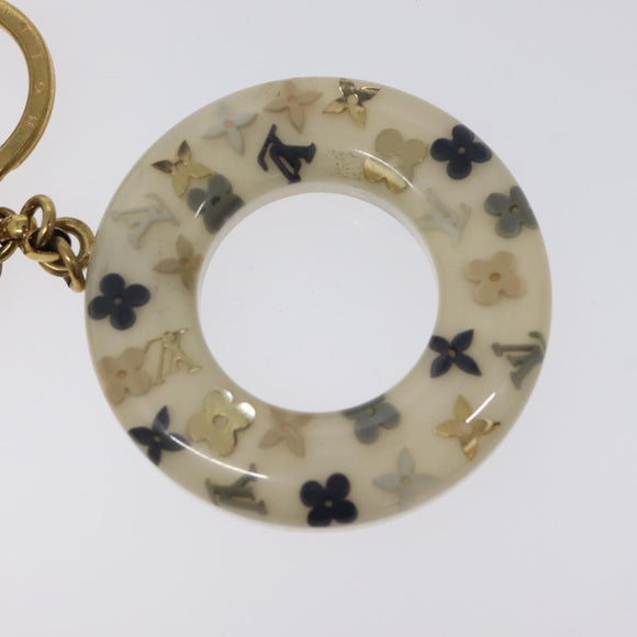 LOUIS VUITTON Porte Cles Marina Key Holder Charm Gold Tone M66141 LV Auth BD2263