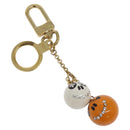 LOUIS VUITTON Porte Cles Jack & Lucy Key Holder White Orange M65377 Auth BD2266-1