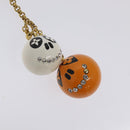 LOUIS VUITTON Porte Cles Jack & Lucy Key Holder White Orange M65377 Auth BD2266-3