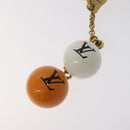 LOUIS VUITTON Porte Cles Jack & Lucy Key Holder White Orange M65377 Auth BD2266-5