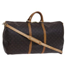 LOUIS VUITTON Monogram Keepall Bandouliere 60 Boston Bag M41412 LV Auth BD227-1