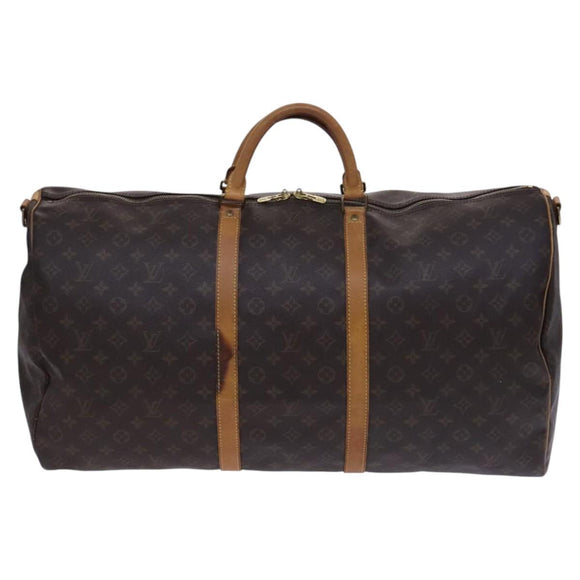 LOUIS VUITTON Monogram Keepall Bandouliere 60 Boston Bag M41412 LV Auth BD227