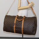 LOUIS VUITTON Monogram Keepall Bandouliere 60 Boston Bag M41412 LV Auth BD227-22