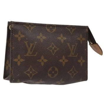 LOUIS VUITTON Monogram Poche Toilette 15 Pouch M47546 LV Auth BD2274