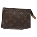 LOUIS VUITTON Monogram Poche Toilette 15 Pouch M47546 LV Auth BD2274-1