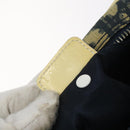 Christian Dior Trotter Canvas Shoulder Bag Navy Gold Auth BD2276-21
