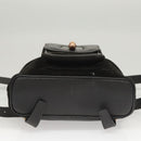 GUCCI Bamboo Backpack Suede Black Gold 003 2058 0030 Auth BD2283-5