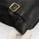 GUCCI Bamboo Backpack Suede Black Gold 003 2058 0030 Auth BD2283-9