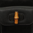 GUCCI Bamboo Backpack Suede Black Gold 003 2058 0030 Auth BD2283-19