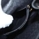 GUCCI Bamboo Backpack Suede Black Gold 003 2058 0030 Auth BD2283-27