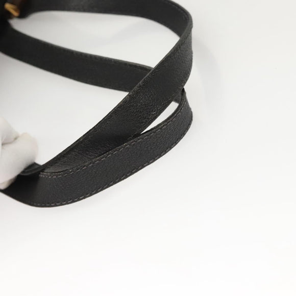 GUCCI Bamboo Backpack Suede Black Gold 003 2058 0030 Auth BD2283