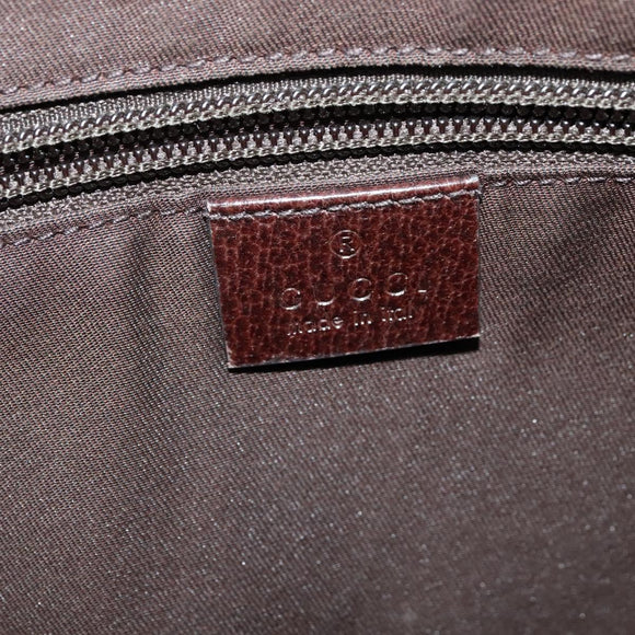 GUCCI GG Canvas Shoulder Bag Beige Silver 181092 Auth BD2285