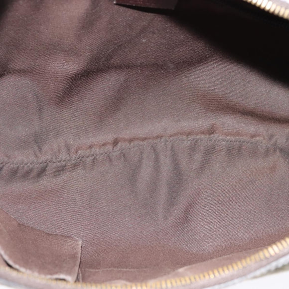 GUCCI GG Canvas Shoulder Bag Beige Silver 181092 Auth BD2285