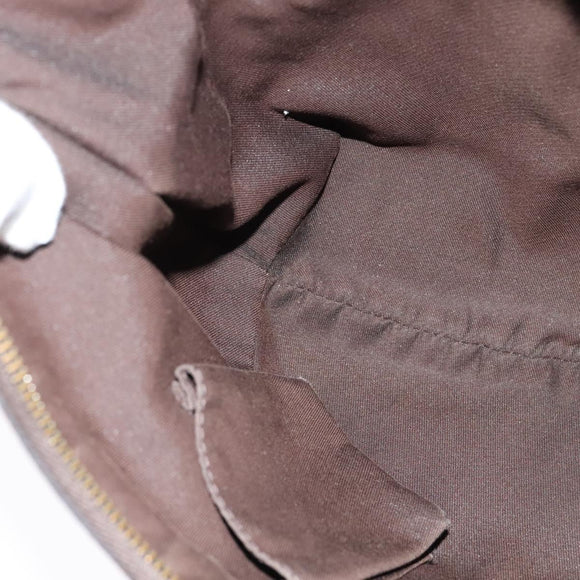 GUCCI GG Canvas Shoulder Bag Beige Silver 181092 Auth BD2285