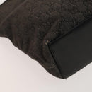 GUCCI GG Canvas Tote Bag Black Silver 001 1098 Auth BD2289-16
