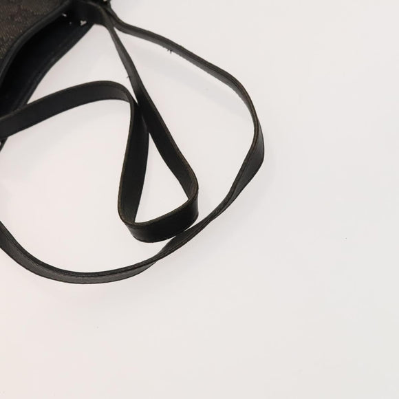 GUCCI GG Canvas Tote Bag Black Silver 001 1098 Auth BD2289